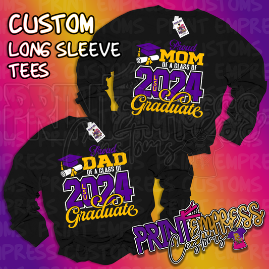 Reserved: Purple & Gold Graduate Tees + Sweatshirt