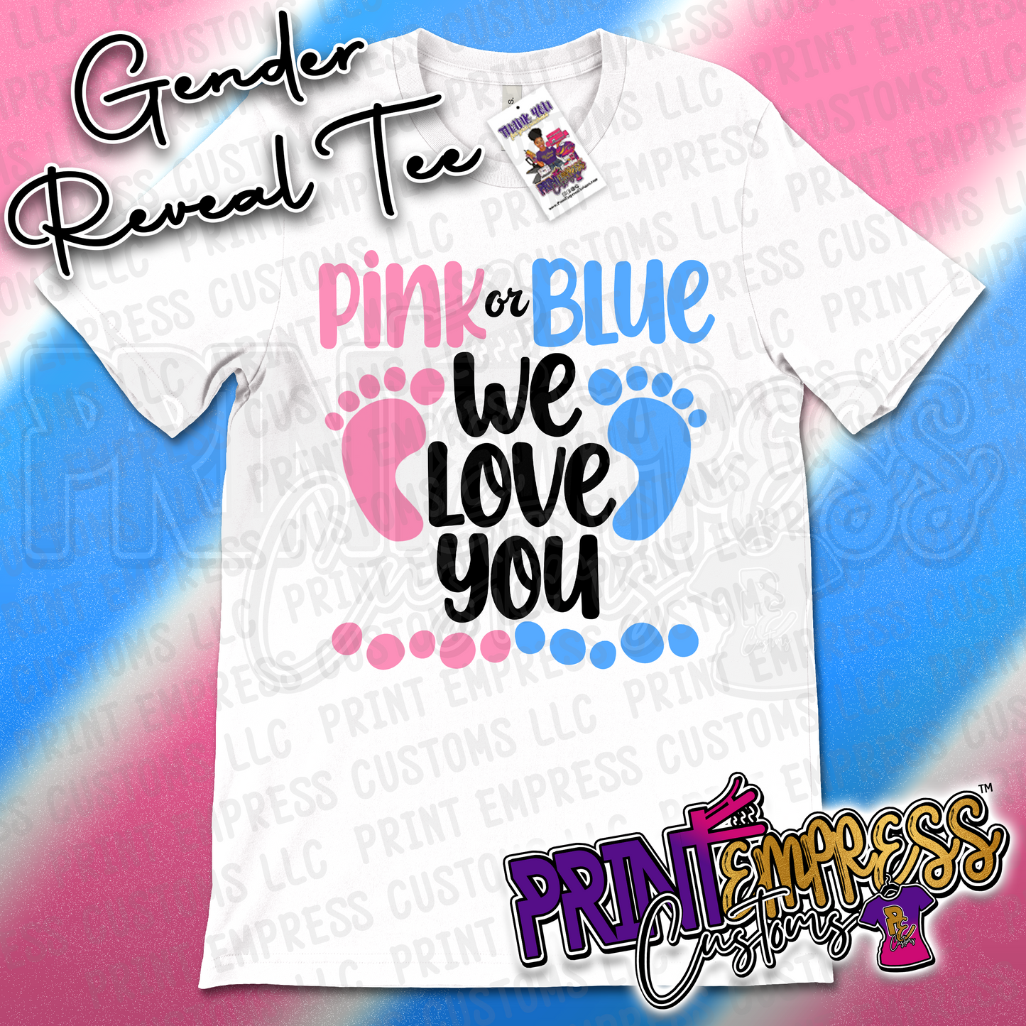 Gender Reveal Group Tees